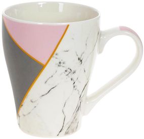 Кружка Marble Pink-Gray порцеляна 400мл