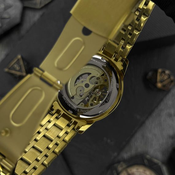 Класичний чоловічий годинник Awarder 025 Sharp Gold-Black | Зображення 4