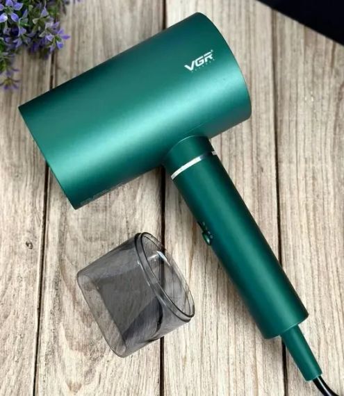 Професійний фен для волосся VGR V-431 потужністю 1600-1800 Вт зеленого кольору | Зображення 1