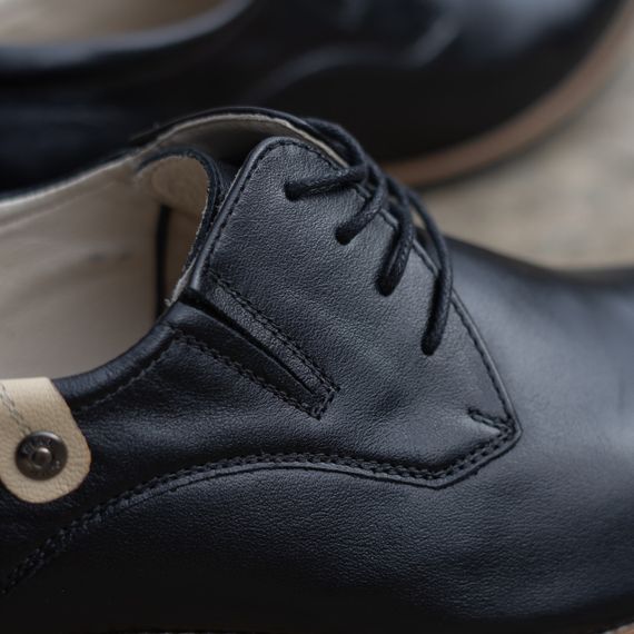 Оригінальні чорні туфлі з шкіри 40 розмір | Зображення 1