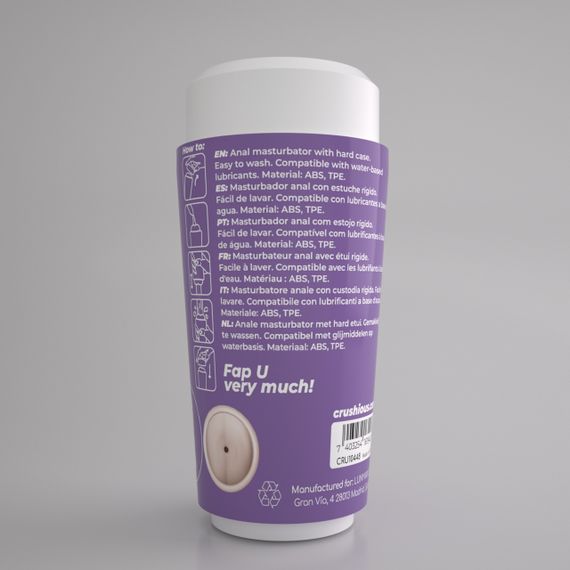 Портативний анальний мастурбатор CRUSHIOUS FAPPUCINO у вигляді стаканчика кави, з кришкою Sex Aura | Зображення 2