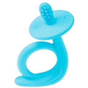 Прорезыватель Akuku силиконовый Улитка, синий (A0114)