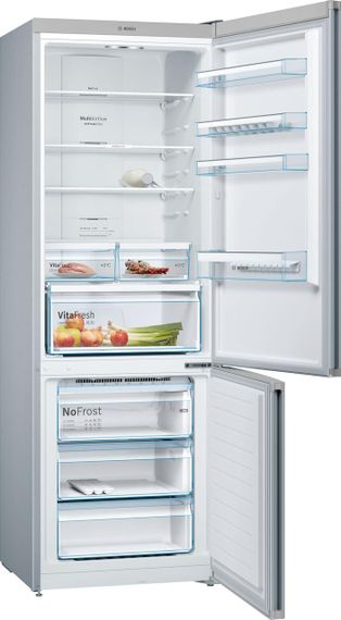 Холодильник з нижньою морозильною камерою BOSCH KGN49XL306,  нержавіюча сталь (KGN49XL306) | Зображення 1