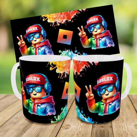 Набір: дитяча сумка-бананка+кружка Роблокс «Roblox» 32х15см, бананка для хлопчика через плече на подарунок (00955) | Зображення 2