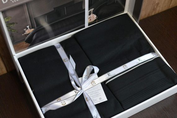 Постільна білизна First Choice Ranforce Deluxe 200 х 220 см Fredan Black | Зображення 2