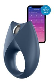 Эрекционное виброкольцо Satisfyer Royal One синее Sex Aura