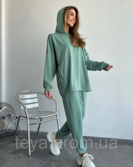 Спортивный костюм для женщин цвет зеленый размеры S/M, L/XL FI_008507 | Зображення 1