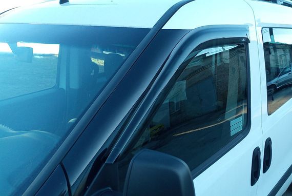 Ветровики (2 шт, HIC) для Opel Combo 2012-2018 гг | Зображення 3
