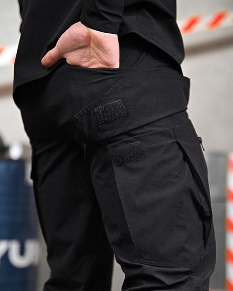 Літній міський тактичний костюм URBAN чорний поліція ПП7691 | Зображення 7