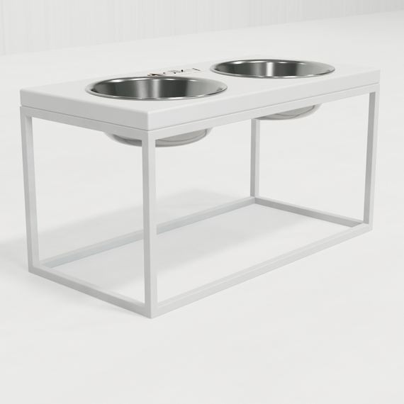 Миски на подставке для средних и больших собак Hollky Base L (2 × 0,95 л) BL-422120-WHWH | Зображення 3