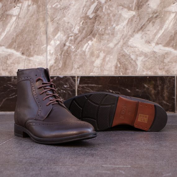 Кориневі зимові броги для чоловіків - 41 43 45 розмір стильні черевики | Зображення 5