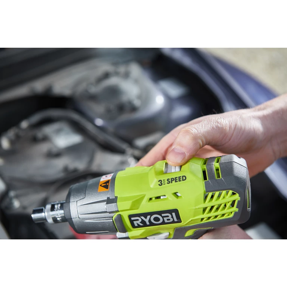 Гайковерт Ryobi ударний R18iW3-0 ONE+ 18В 2900об·хв 400Нм 1/2' 3-х шв. 1.6кг без АКБ та ЗП (5133002436) | Зображення 1