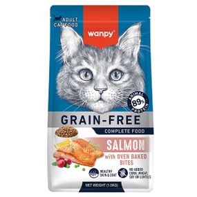 Сухий корм для котів з лососем Wanpy Adult Cat GF Salmon, 1.5 кг