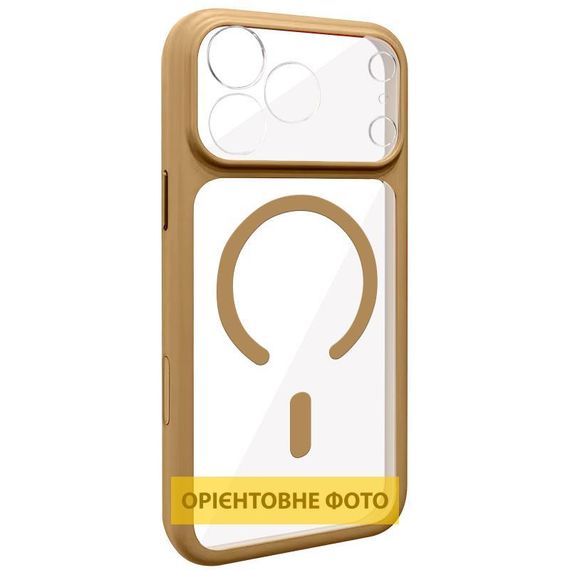 Чохол TPU GETMAN Moon Clear with MagSafe для Apple iPhone 16 Pro Max (6.9") Brown