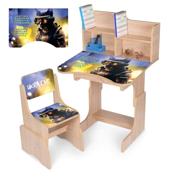Детская Парта N 2071-2-3 дерево,  со стульчиком