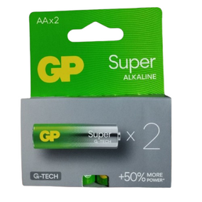 Батарейка лужна AA/LR6 (бл-2шт) GP Super