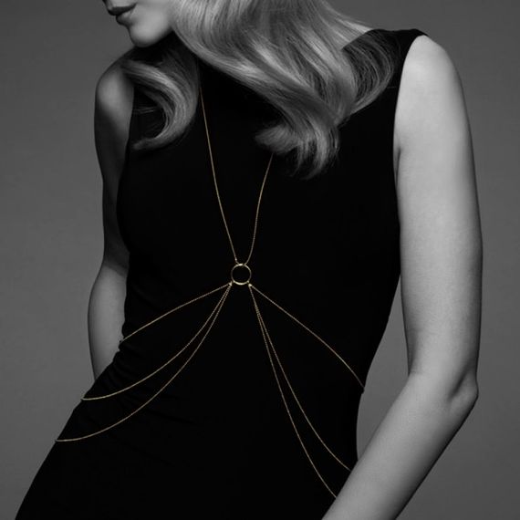 Ланцюжок для тіла Bijoux Indiscrets Magnifique 8 Body Chain - Gold, прикраса для тіла | Зображення 1