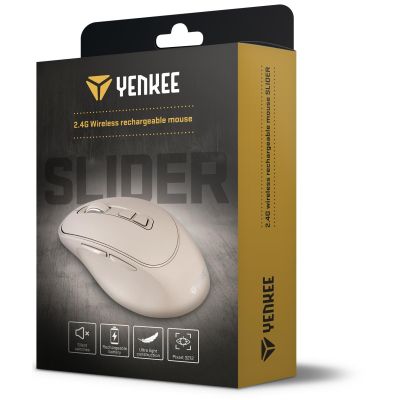 Мышка YENKEE YMS 2080BG Slider Wireless Beige (45019321) | Зображення 8