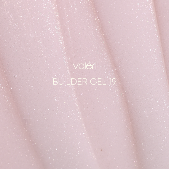Гель для нарощення нігтів Valeri Builder Gel №19 (молочний беж з шимером) 15мл | Зображення 1