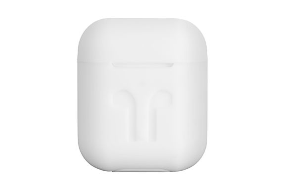 Чохол 2Е для Apple AirPods, Pure Color Silicone Imprint (3.0mm), White (2E-AIR-PODS-IBPCSI-3-WT)