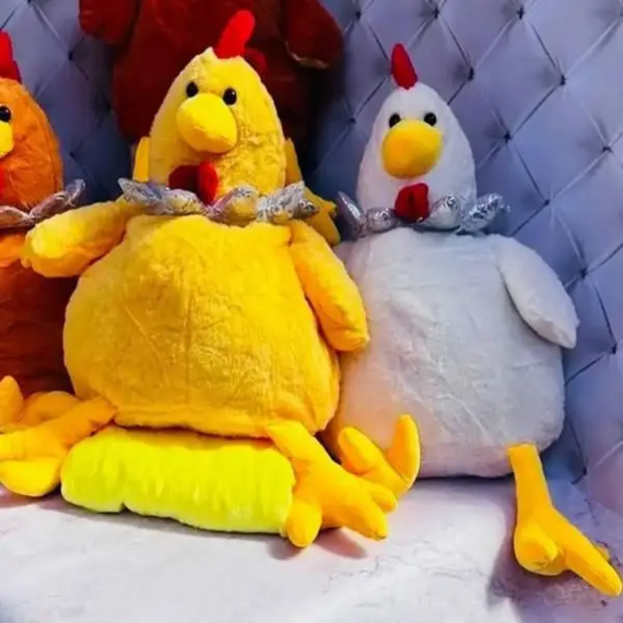 М'яка курочка з пледом усередині, затишок, тепло та веселощі в одній іграшці | Зображення 2