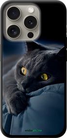 Чохол на iPhone 15 Pro Димчастий кіт "825b-3096-2448"