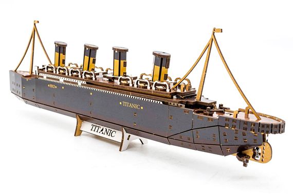 Конструктор Puz-00938 / Арт-26912 "Титанік"дерев'яний, 269 дет.,р.45x5x12.5 см PuzzleOK | Зображення 5