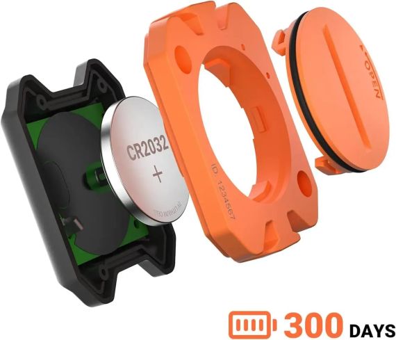 Датчик частоти обертання педалей для Wahoo/Coosporide/Rouvy/Peloton, водонепроникний IP67, оранжевий | Зображення 1