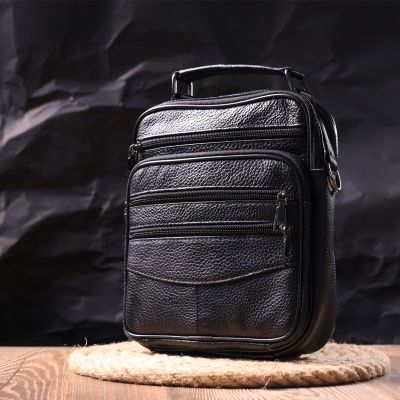 Сумка Vintage Кожаная Черная (21270) | Зображення 2