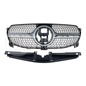 Решетка радиатора Mercedes Benz W167 19- (хром/cеребристый (c отв. камеры)) Diamond, AutoTechteile, 130 8855,