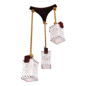 Люстра подвесная деревянная E27 40W BR (BR-477S/3)