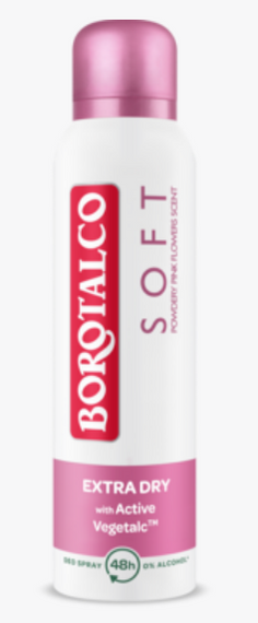 BOROTALCO Soft Extra Dry Антиперспірант-спрей, 48 годин 150 мл