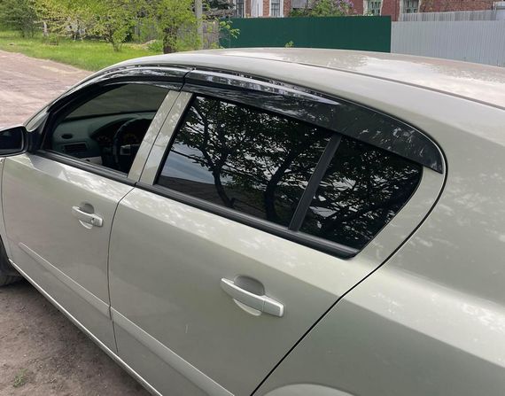Ветровики (4 шт., Sunplex Sport) для Opel Astra H 2004-2013 гг | Зображення 1