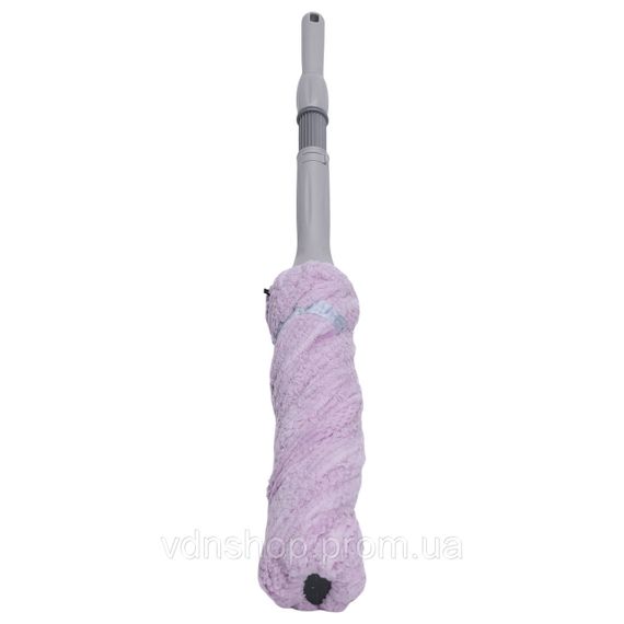 Швабра телескопічна для миття підлоги універсальна мотузкова швабра з самовіджимом для прибирання Фіолетовий HP-35015-13V | Зображення 2