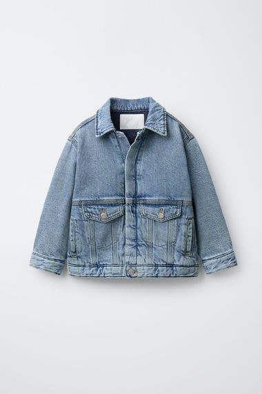 Дитяча джинсова куртка для хлопчика Zara 86 см Блакитна (26021001A)