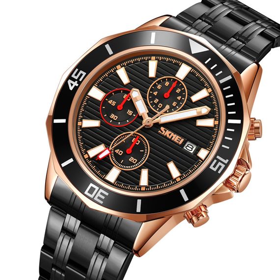 Skmei 9335RGBK Rose Gold-Black | Зображення 1