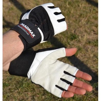 Перчатки для фитнеса MadMax MFG-269 Professional White S (MFG-269-White_S) | Зображення 8