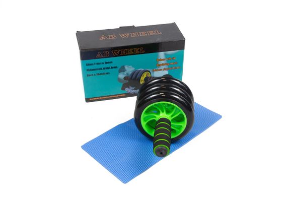 Ролик для преса EasyFit з килимком Зелений (3 колеса) (EF-1353-G) | Зображення 1