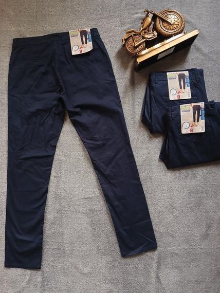 Мужские брюки чинос Livergy, Tapered Fit, темно-синие р. 32 | Зображення 2