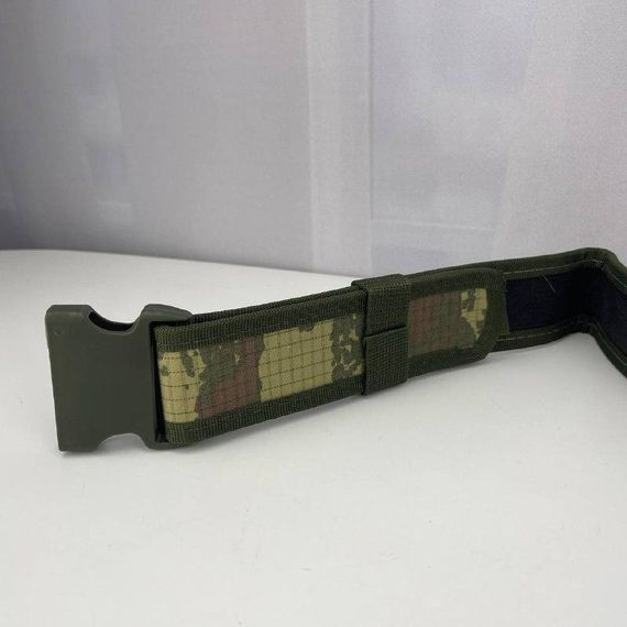 Ремінь тактичний чоловічий регульований 6724 128х4,7 см оливковий | Зображення 3