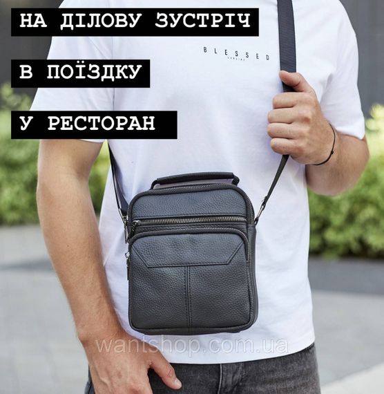 Мужская сумка-барсетка  через плечо кожаная Tiding Bag TM-79048 | Зображення 7