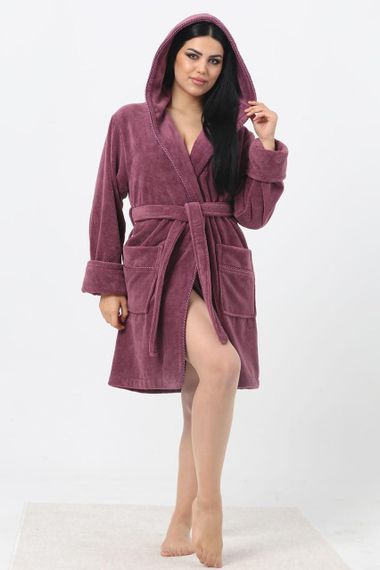 Жіночий халат Nusa 6915, фуксія 2XL | Зображення 3