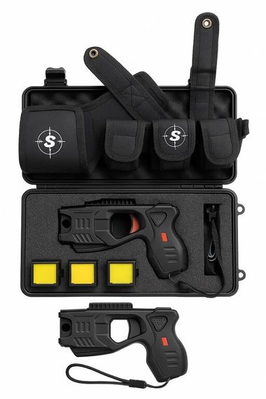 Найпотужніший Паралізатор (шокер) Стріляючий електрошокер Taser KSY FD USA + лазер Топ Продажів + 15 Картриджів | Зображення 1