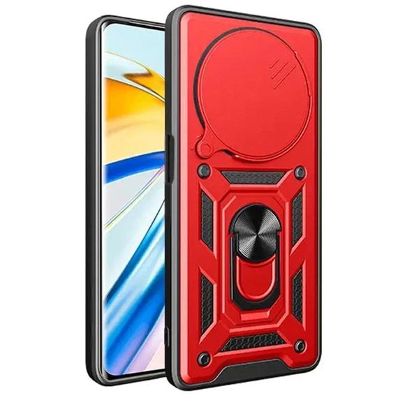 Чохол Ummi Camshield Serge Ring для Xiaomi Redmi Note 14 Pro+ Червоний | Зображення 1
