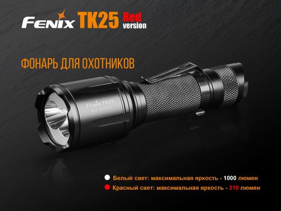 Ліхтар ручний Fenix TK25 Red | Зображення 4