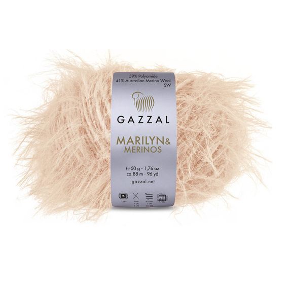 Пряжа для в'язання MARILYN & MERINOS № 8271 (Мерілін і Меринос) Gazzal нитки для плетіння спицями та гачком