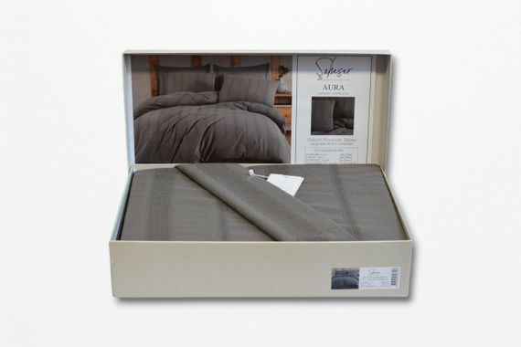 Постільна білизна Saheser Muslin 200 х 220 см Aura Antrasit | Зображення 4