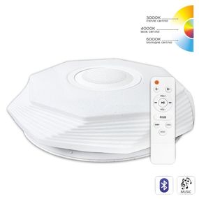 Светильник светодиодный Biom SMART SML-R46-70-M-RGB 3000-6000K 70Вт с д/у муз. BT APP