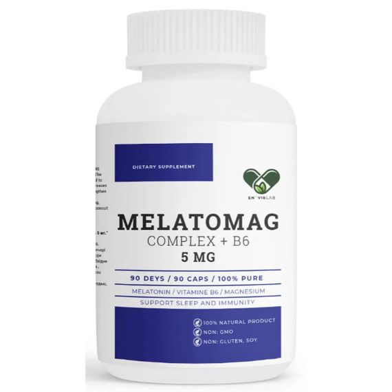 Мелатонин для сна En`vie Lab Melatomag 5 mg 90 Caps
