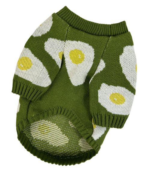 Светр в'язаний яєчня зелений Y-346 | Зображення 3